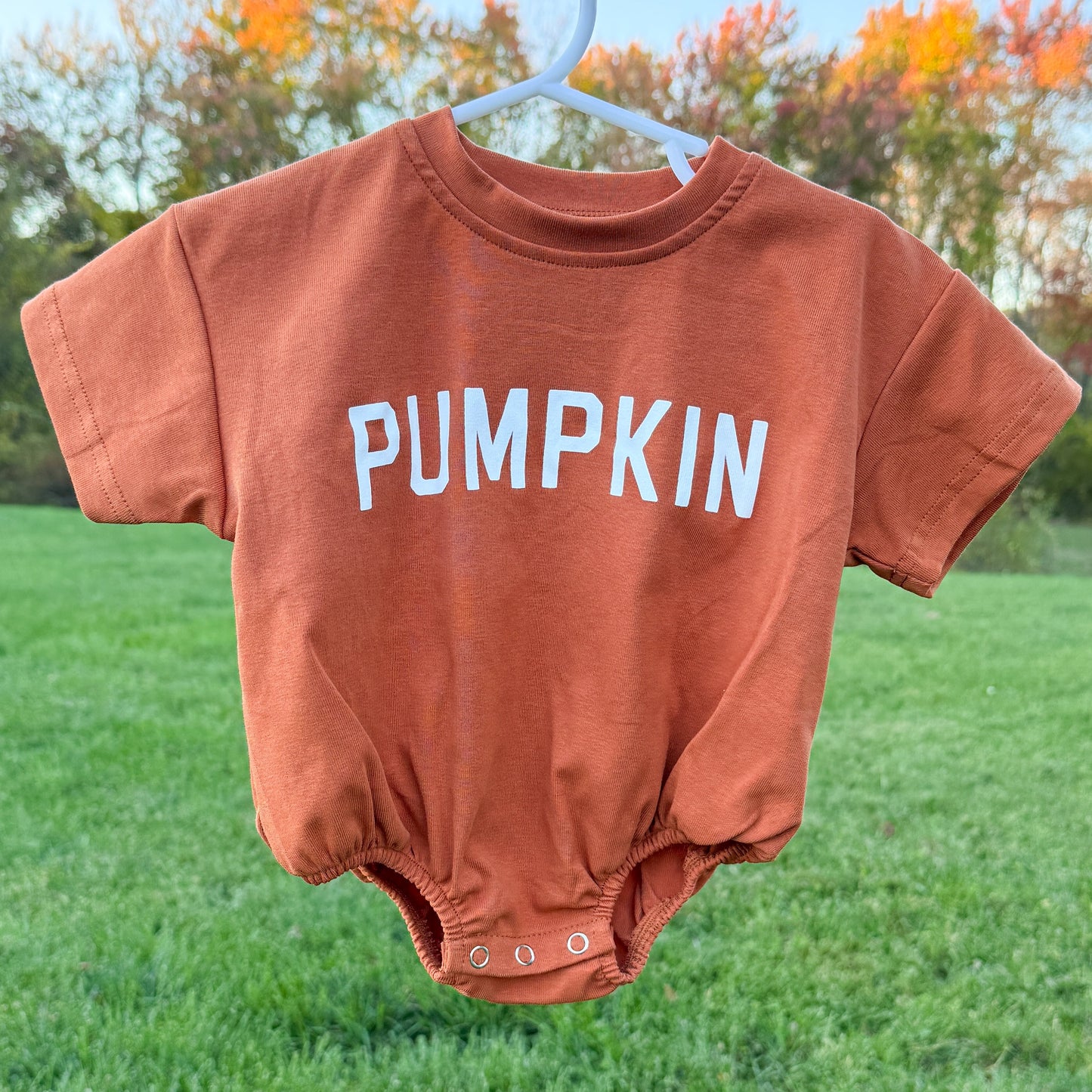 Baby 'Pumpkin' Graphic T-Shirt Bubble Romper