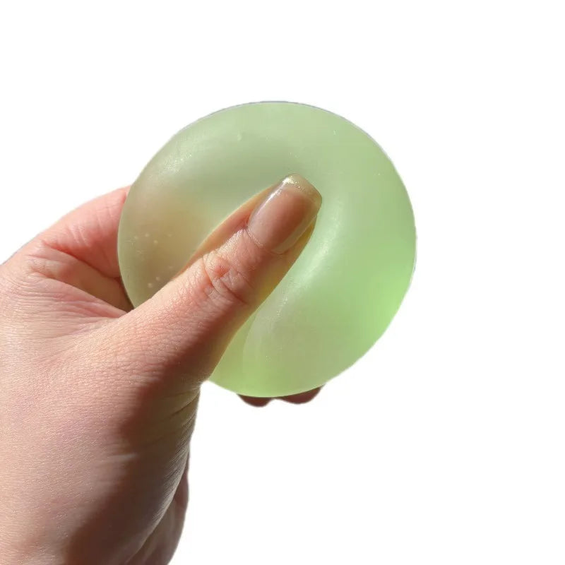 Squishy Blue Maltose Squeeze Toy | Transparent Mochi Sensory Fidget Toy