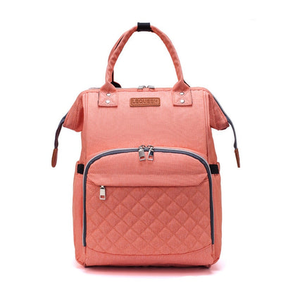 Lequeen Large Diaper Bag Backpack with USB Charging Port – Multifunctional Mommy Travel Bag