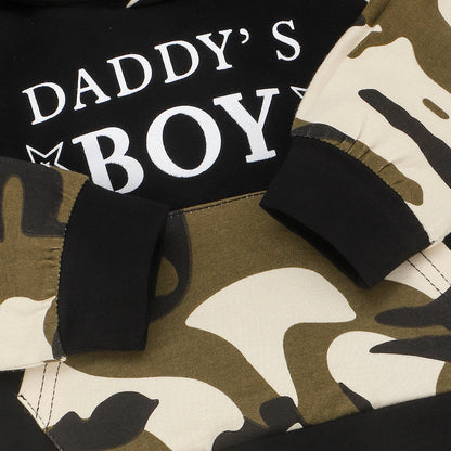 Daddy's Boy Camo Outfit | Baby Boy Hoodie & Jogger Set