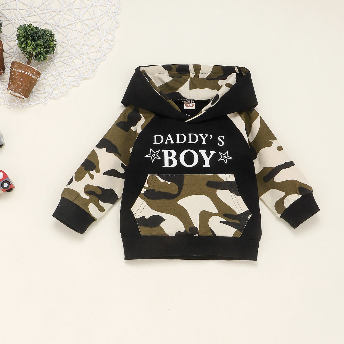 Daddy's Boy Camo Outfit | Baby Boy Hoodie & Jogger Set