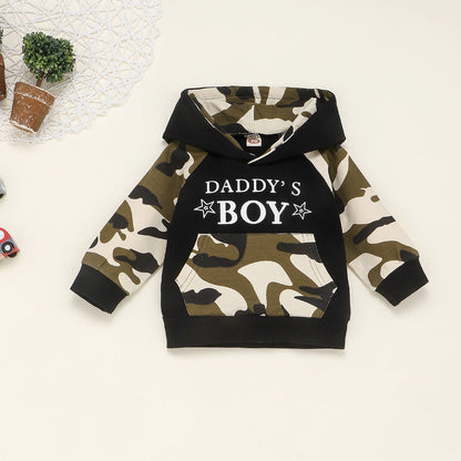 Daddy's Boy Camo Outfit | Baby Boy Hoodie & Jogger Set