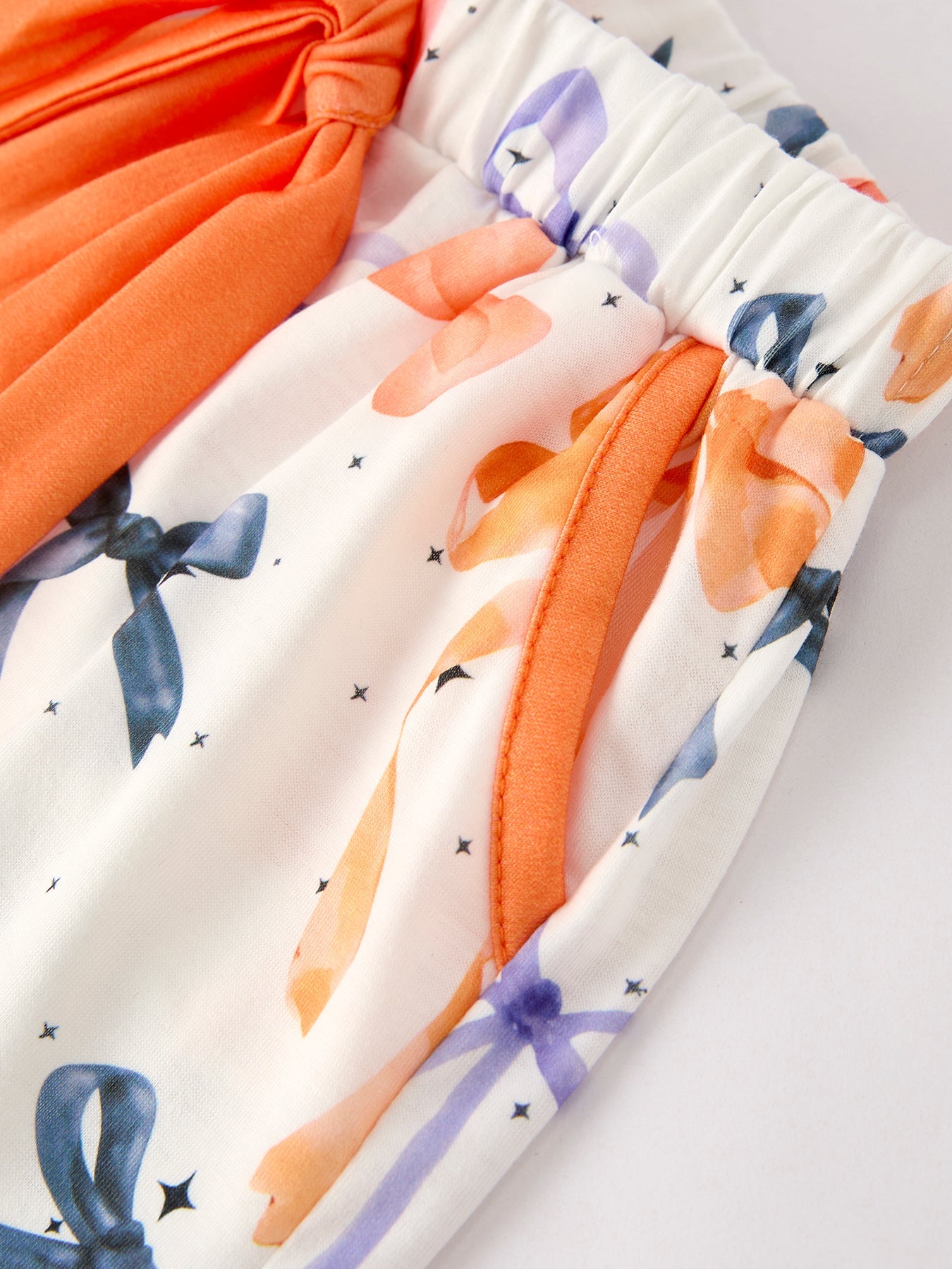 Halloween Mommy & Me Bow Print Pajama Set