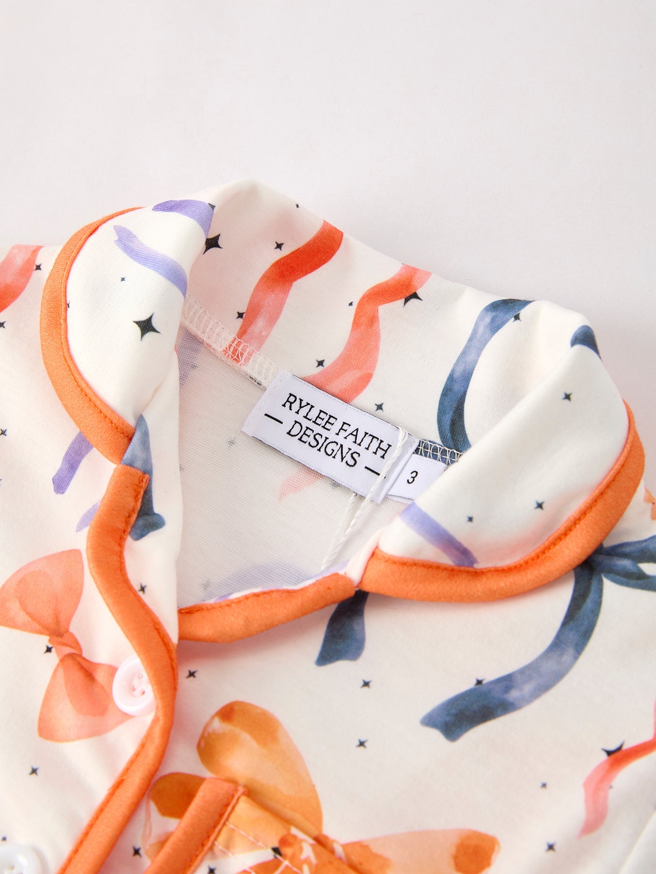 Halloween Mommy & Me Bow Print Pajama Set