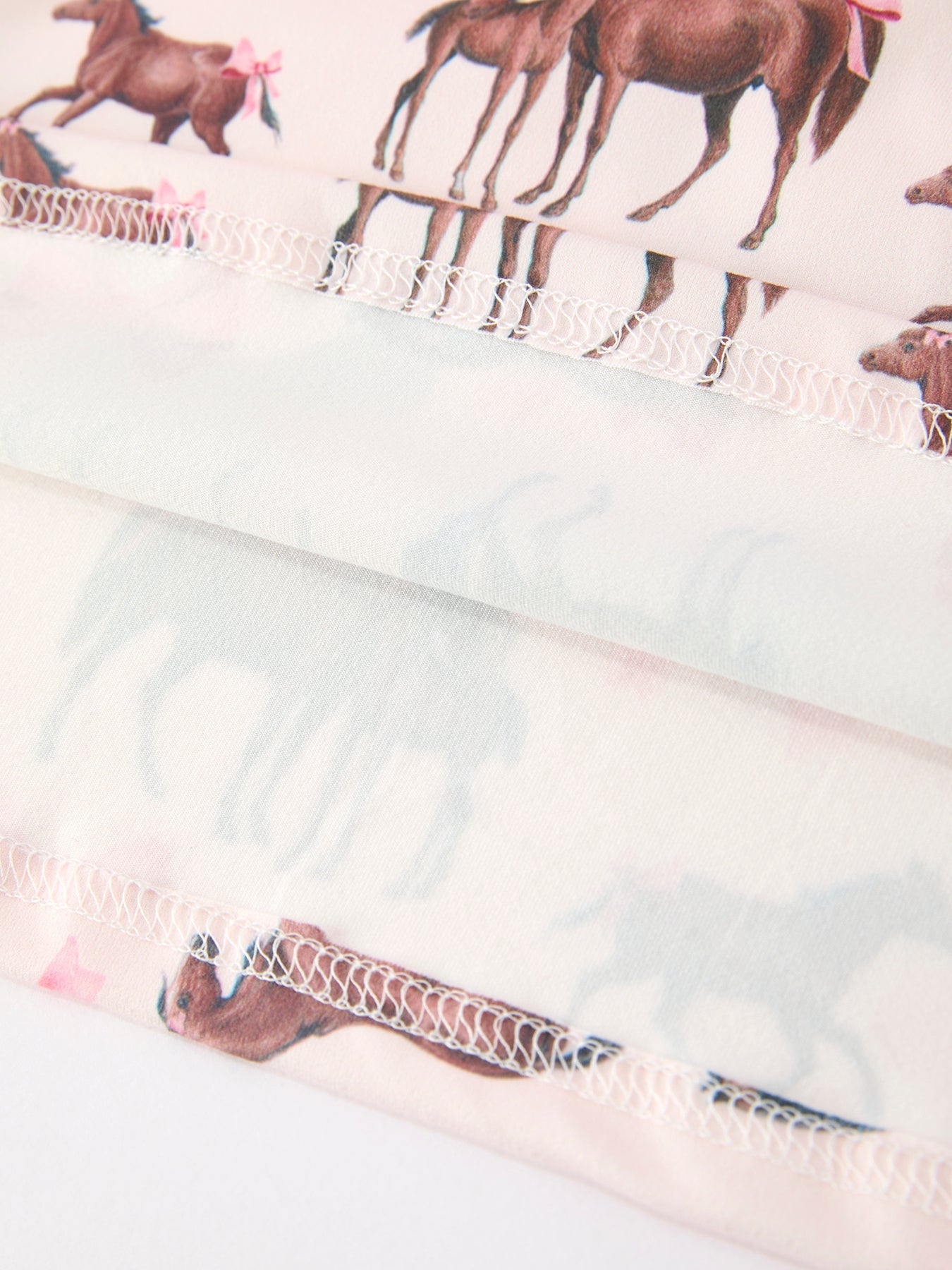 Girls Western Horse Smocked Dress | Pink Bow Puff Sleeve Boutique