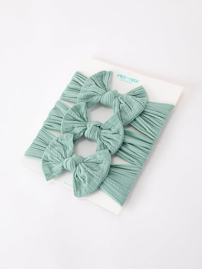 Baby Girl Bow Headband Set of 3 – Matching Same Color