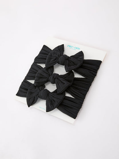 Baby Girl Bow Headband Set of 3 – Matching Same Color