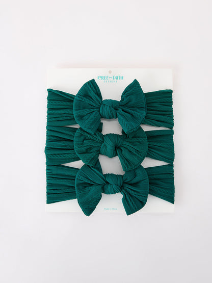 Baby Girl Bow Headband Set of 3 – Matching Same Color