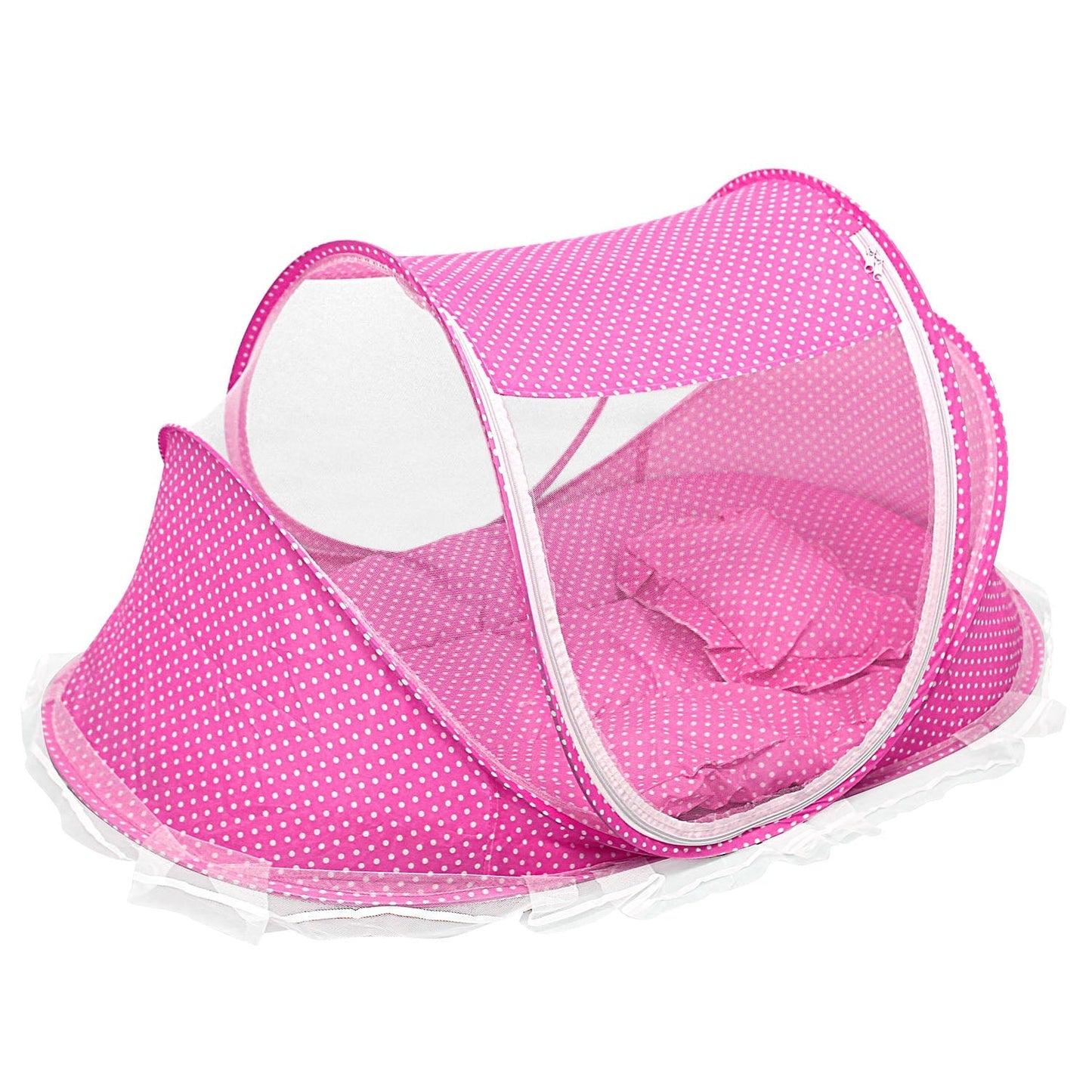 Portable Baby Travel Crib with Mosquito Net, Music Box & Mattress | Ages 0–3