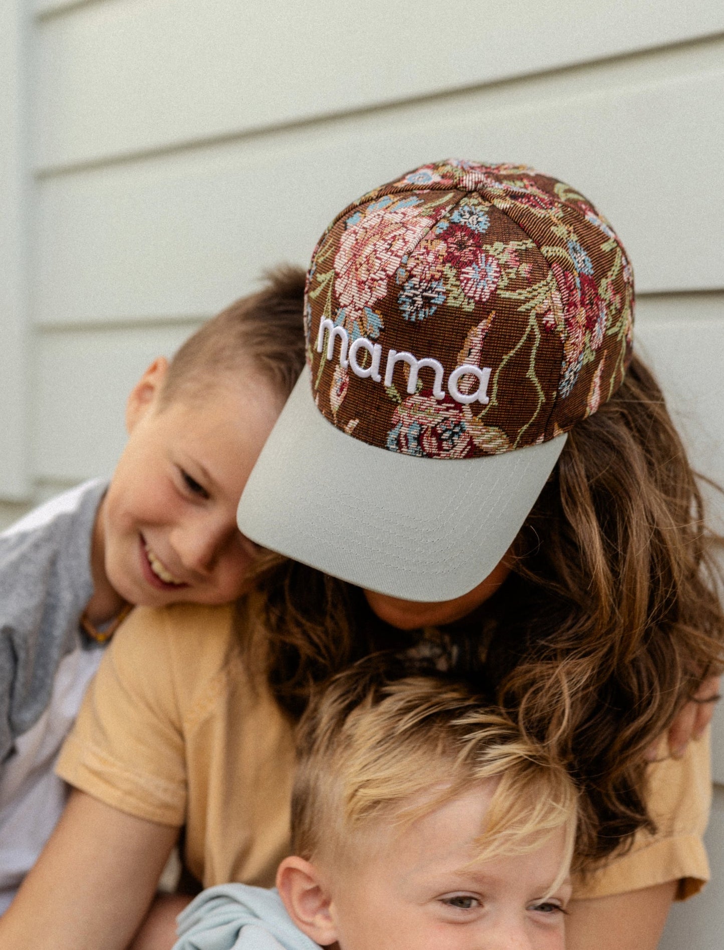 Floral Mama Trucker Hat – Adjustable Snapback | Fun Family Connection Collab