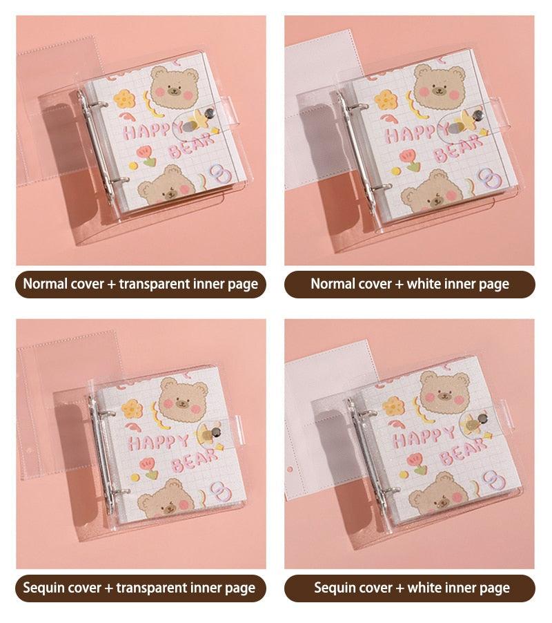 Baby Polaroid Photo Album | Cute Bear Scrapbook for Newborn & Family Memories