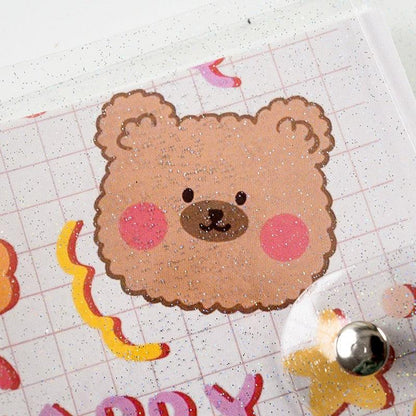 Baby Polaroid Photo Album | Cute Bear Scrapbook for Newborn & Family Memories