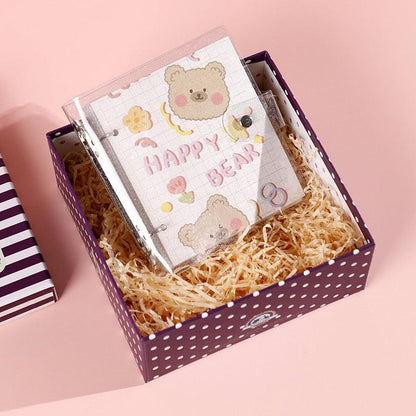 Baby Polaroid Photo Album | Cute Bear Scrapbook for Newborn & Family Memories
