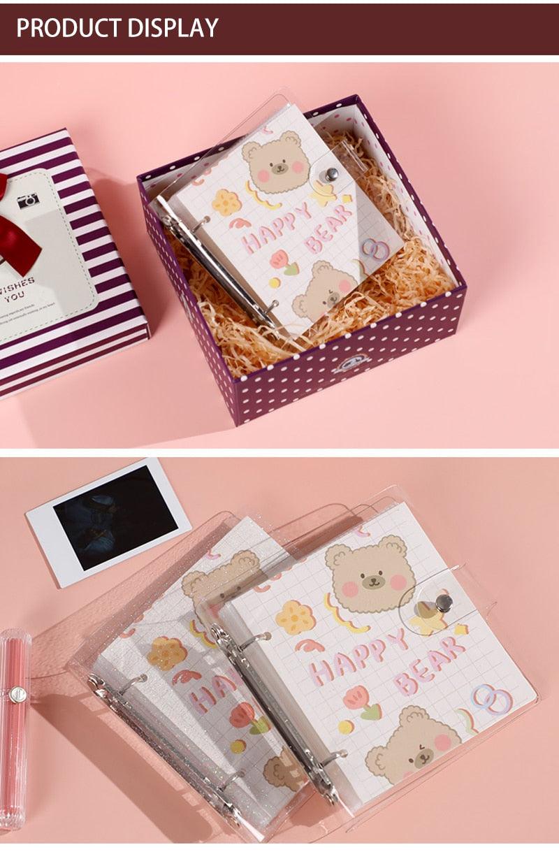 Baby Polaroid Photo Album | Cute Bear Scrapbook for Newborn & Family Memories