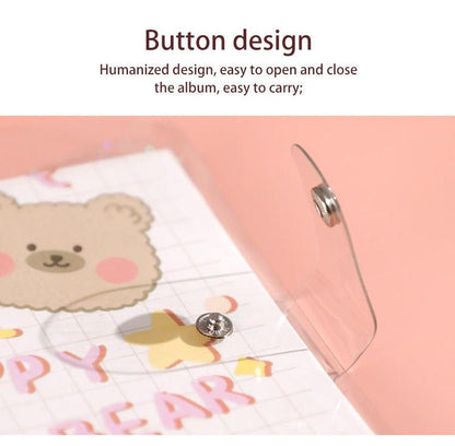 Baby Polaroid Photo Album | Cute Bear Scrapbook for Newborn & Family Memories