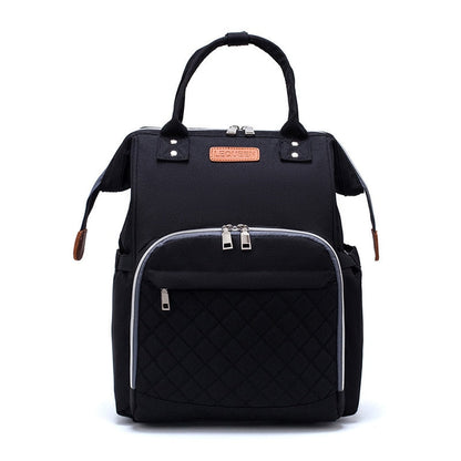 Lequeen Large Diaper Bag Backpack with USB Charging Port – Multifunctional Mommy Travel Bag