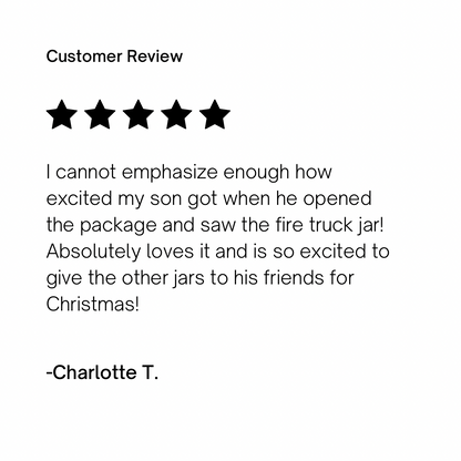 Firetruck Sensory Playdough Jar – Fire Rescue Play Kit for Toddlers & Kids
