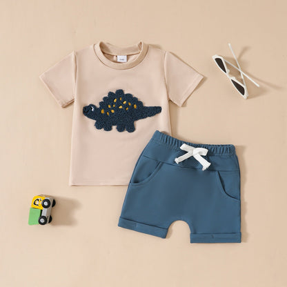 Boys Soft Cotton Short Sleeve & Shorts Set | 10+ Fun Prints