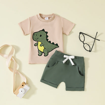 Boys Soft Cotton Short Sleeve & Shorts Set | 10+ Fun Prints