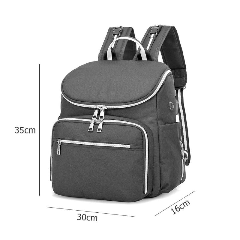 Waterproof Maternity Diaper Bag Backpack with USB Port – Large Capacity Mummy Bag