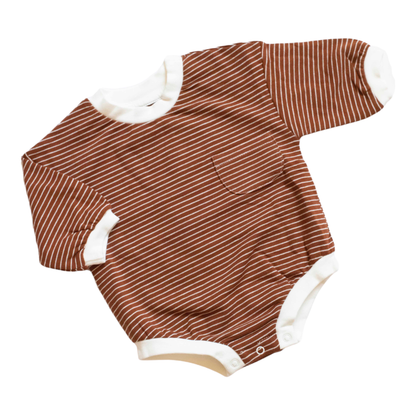 Baby Organic Cotton Long Sleeve Oversized Bubble Romper