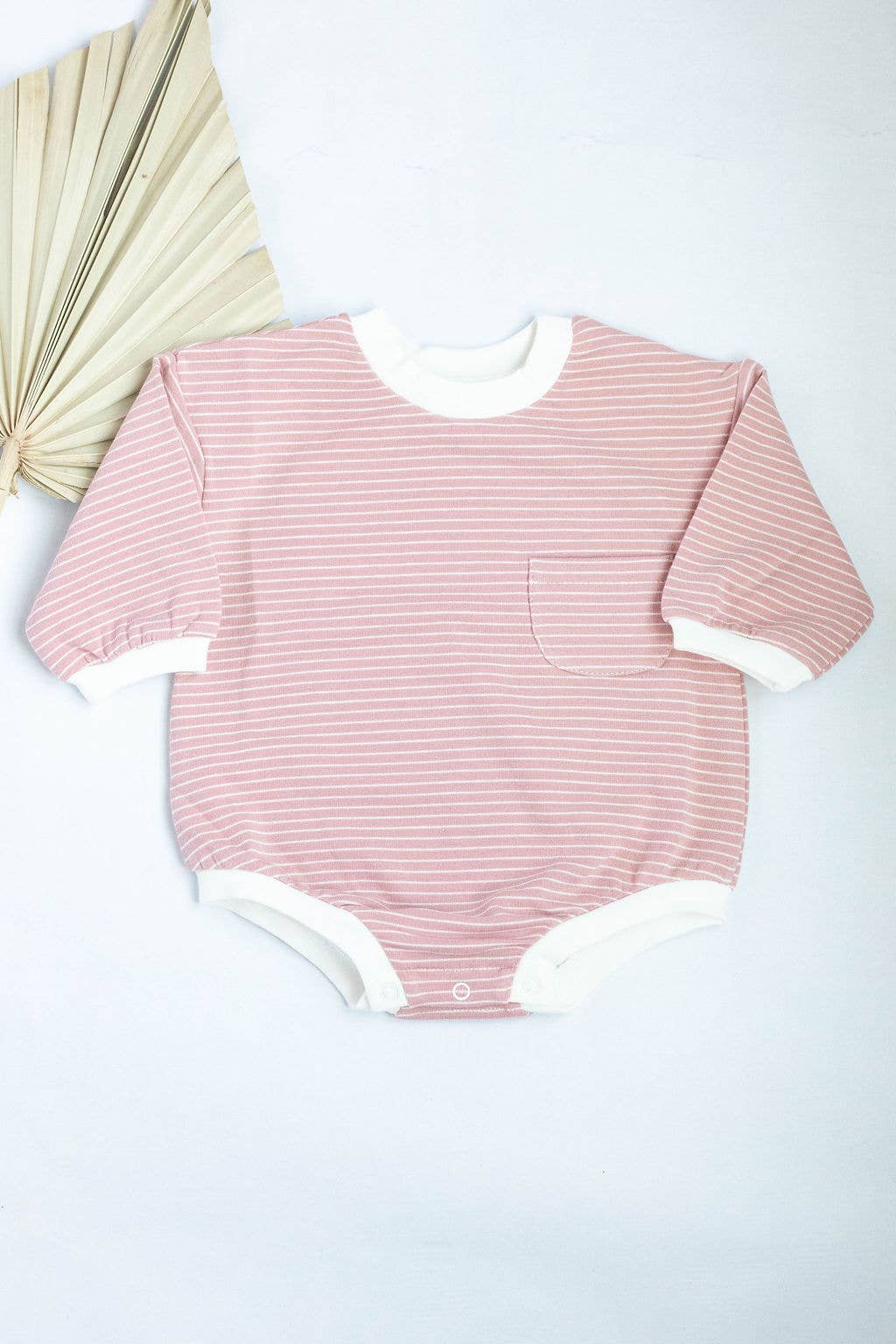 Baby Organic Cotton Long Sleeve Oversized Bubble Romper
