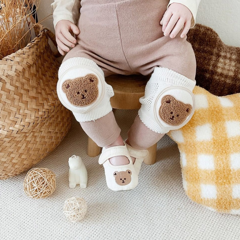 Baby Summer Knee Pads | Lightweight Breathable Cotton Crawling Protectors for 0–2 Years
