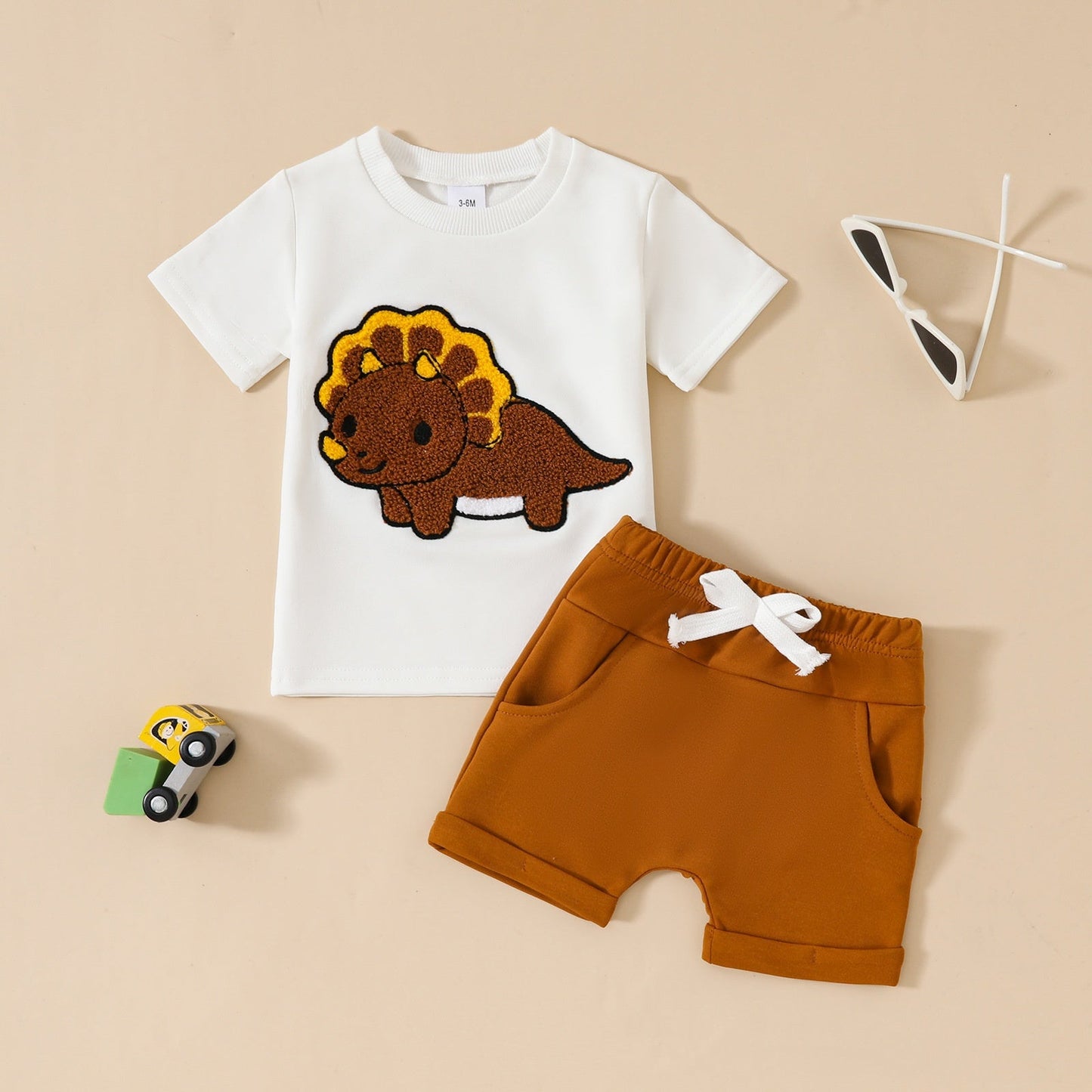 Boys Soft Cotton Short Sleeve & Shorts Set | 10+ Fun Prints