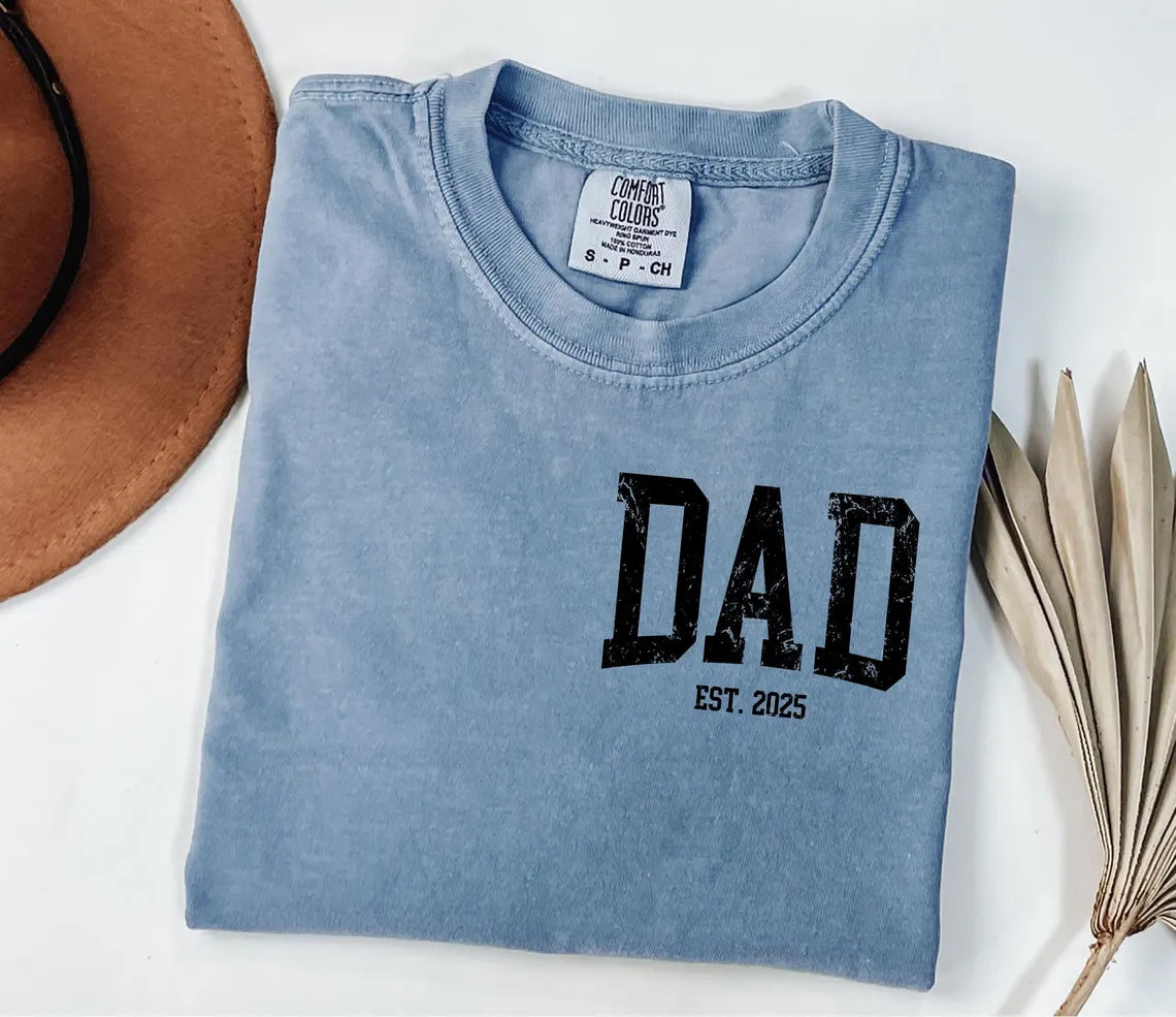 Personalized Dad Shirt with Kids' Names | Comfort Colors® Custom Father's Day Tee