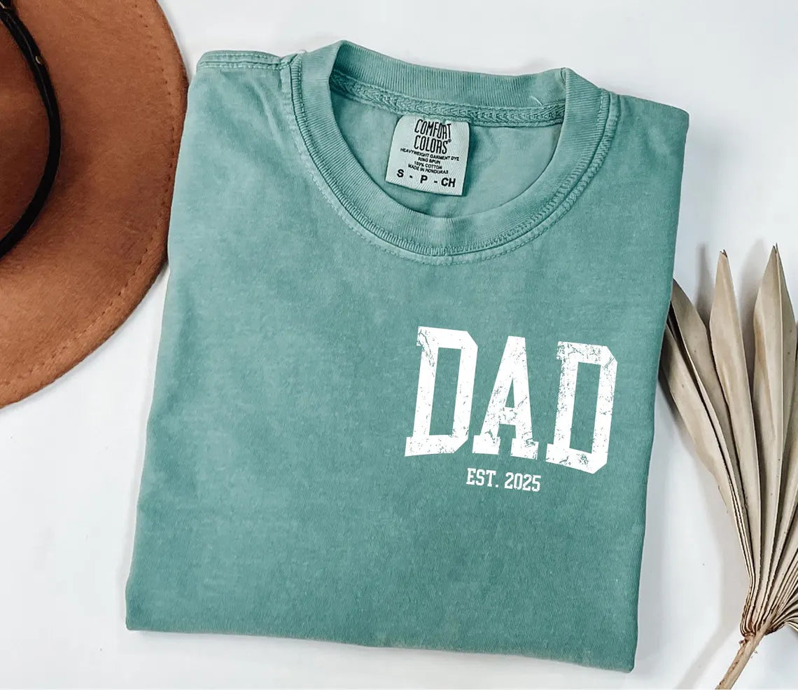 Personalized Dad Shirt with Kids' Names | Comfort Colors® Custom Father's Day Tee