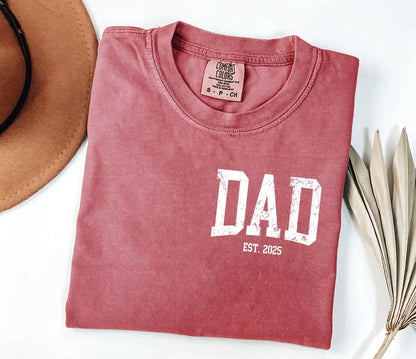 Personalized Dad Shirt with Kids' Names | Comfort Colors® Custom Father's Day Tee