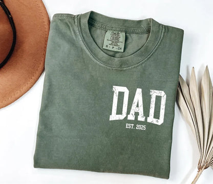 Personalized Dad Shirt with Kids' Names | Comfort Colors® Custom Father's Day Tee