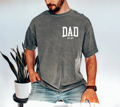 Personalized Dad Shirt with Kids' Names | Comfort Colors® Custom Father's Day Tee