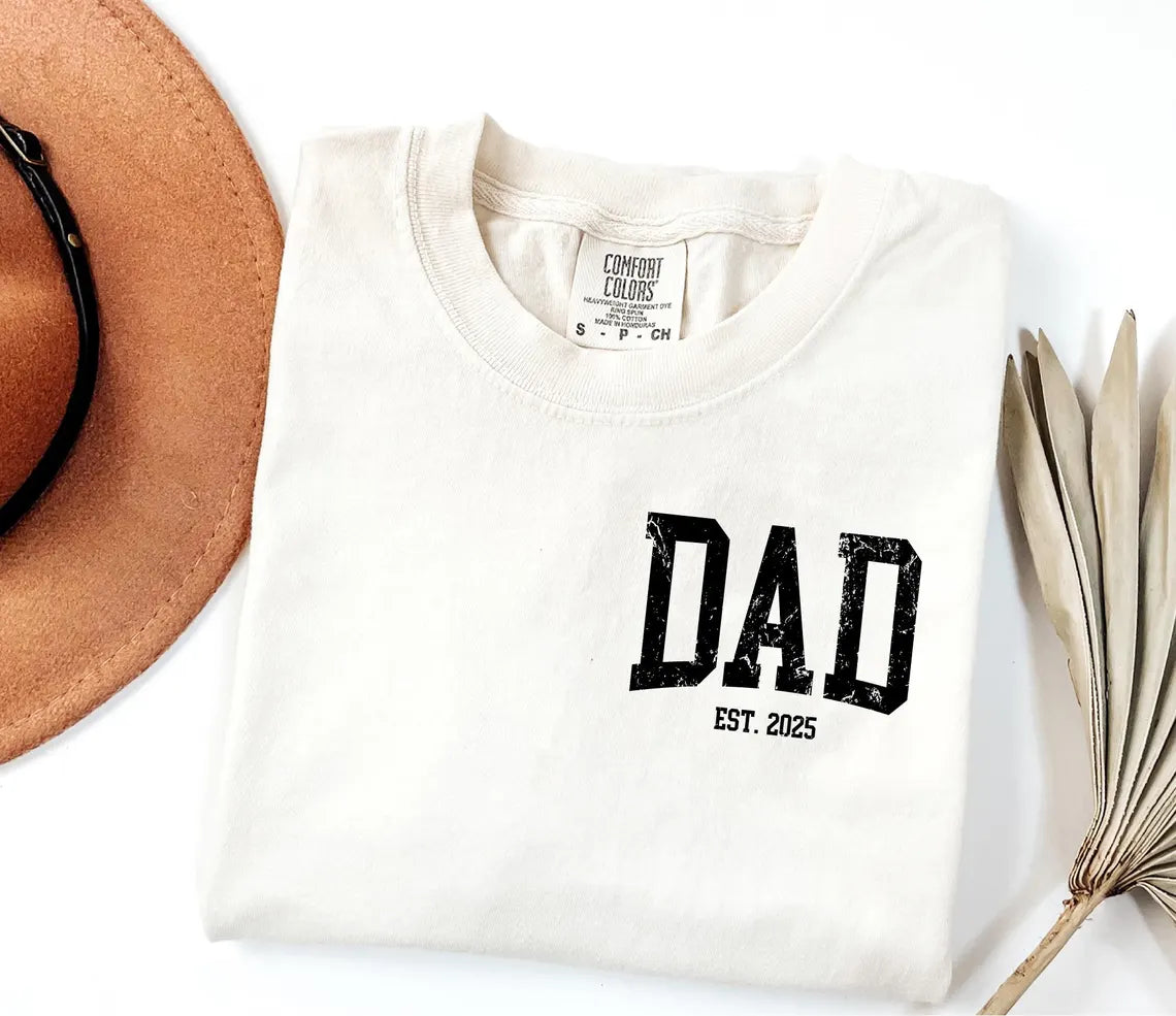 Personalized Dad Shirt with Kids' Names | Comfort Colors® Custom Father's Day Tee
