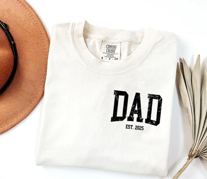 Personalized Dad Shirt with Kids' Names | Comfort Colors® Custom Father's Day Tee