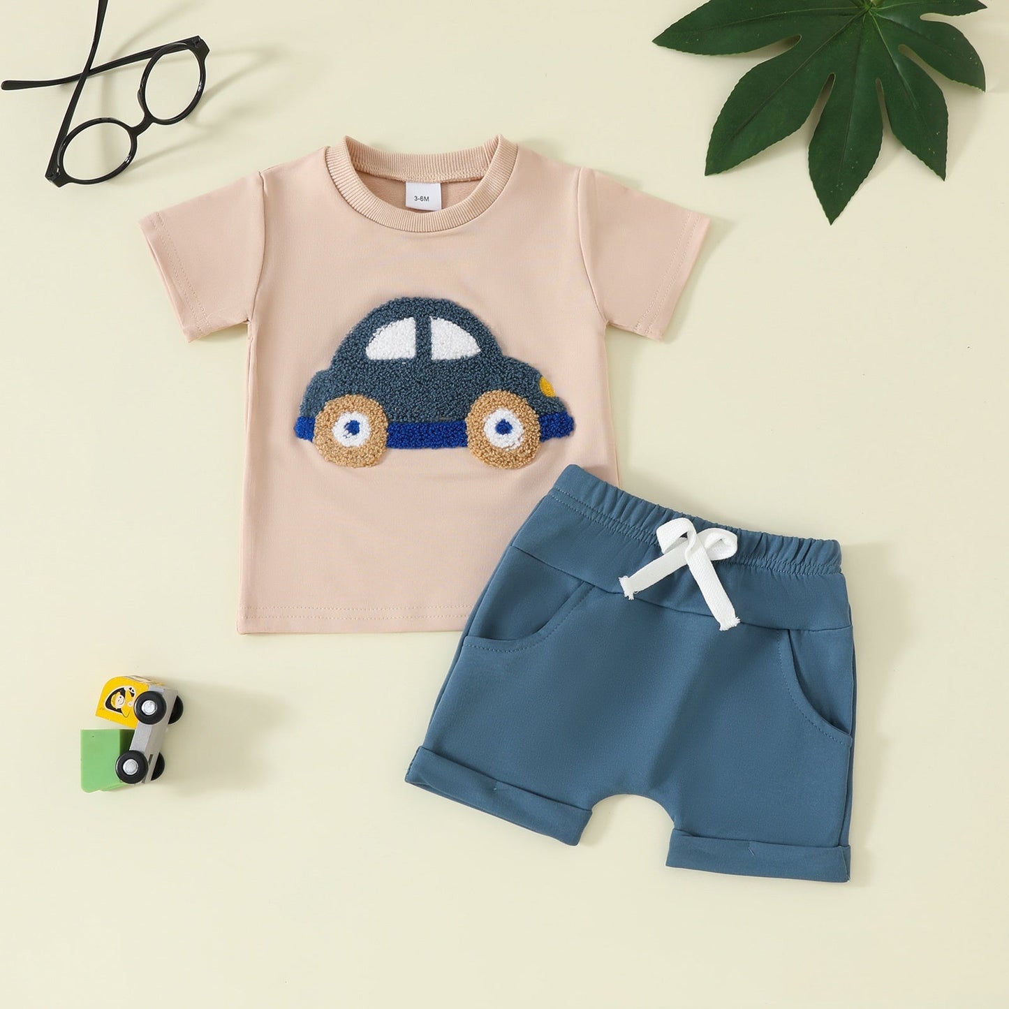 Boys Soft Cotton Short Sleeve & Shorts Set | 10+ Fun Prints