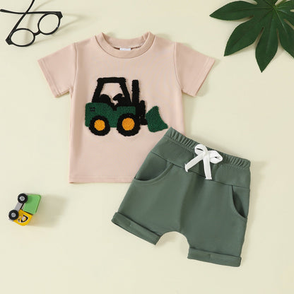 Boys Soft Cotton Short Sleeve & Shorts Set | 10+ Fun Prints