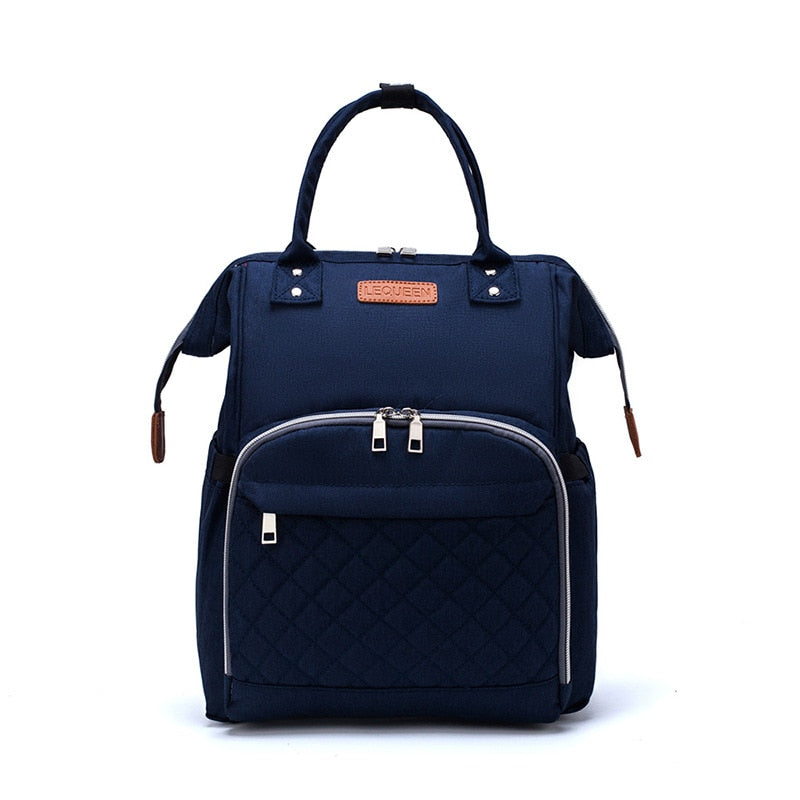 Lequeen Large Diaper Bag Backpack with USB Charging Port – Multifunctional Mommy Travel Bag