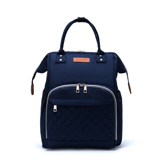 Lequeen Large Diaper Bag Backpack with USB Charging Port – Multifunctional Mommy Travel Bag