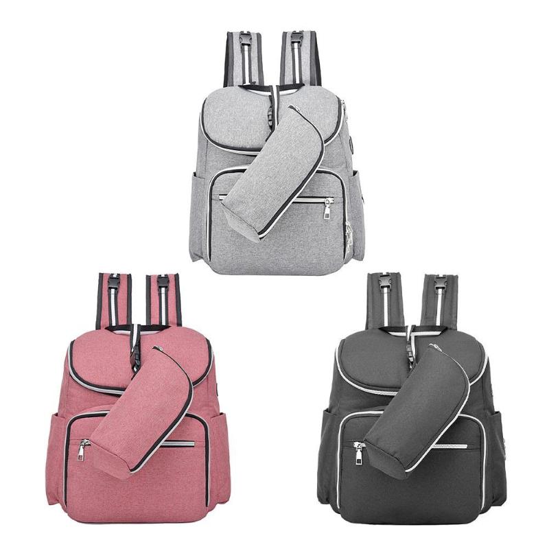 Waterproof Maternity Diaper Bag Backpack with USB Port – Large Capacity Mummy Bag
