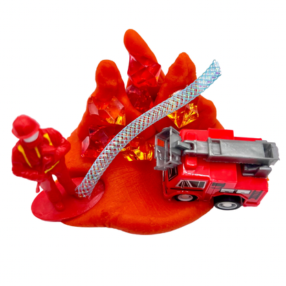 Firetruck Sensory Playdough Jar – Fire Rescue Play Kit for Toddlers & Kids