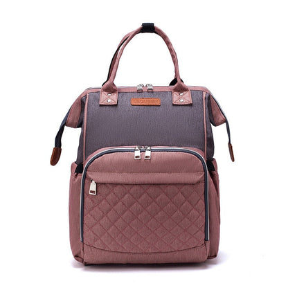 Lequeen Large Diaper Bag Backpack with USB Charging Port – Multifunctional Mommy Travel Bag