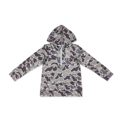 Boys Camo Zip-Up Hoodie | Fall Long Sleeve with Pocket