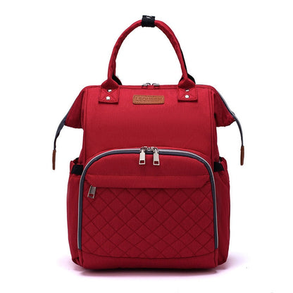 Lequeen Large Diaper Bag Backpack with USB Charging Port – Multifunctional Mommy Travel Bag