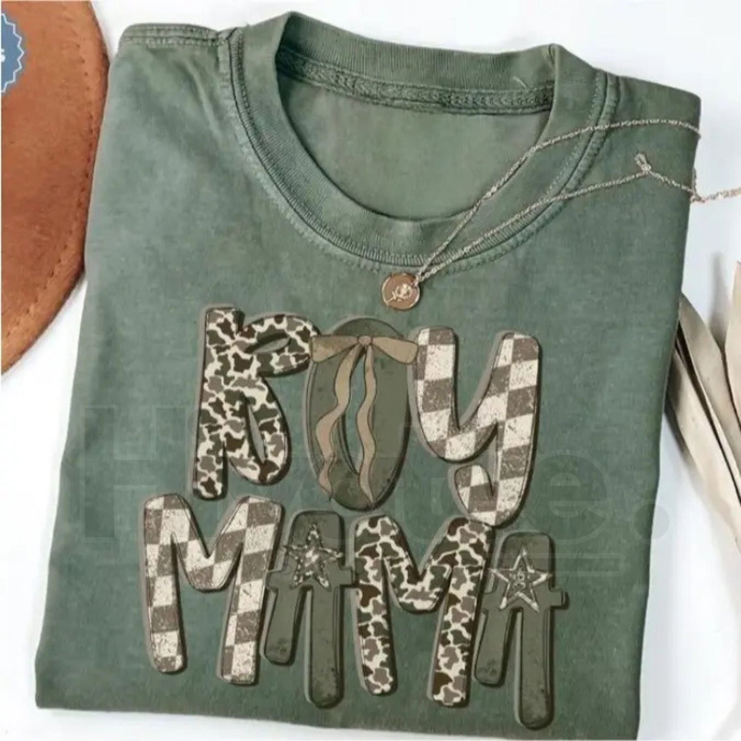 Boy Mama Camo T-Shirt | Retro Graphic Tee for Mom of Boys