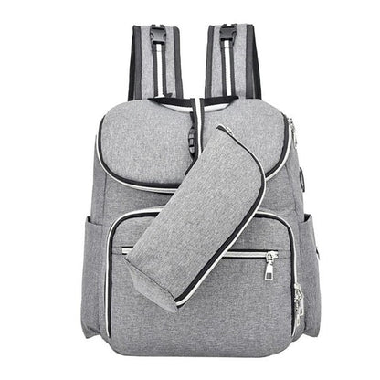 Waterproof Maternity Diaper Bag Backpack with USB Port – Large Capacity Mummy Bag