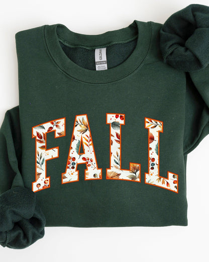 Fall Varsity Sweatshirt | Retro Collegiate Autumn Graphic