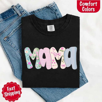 Floral Mama T-Shirt | Comfort Colors Mom Tee