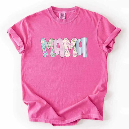 Floral Mama T-Shirt | Comfort Colors Mom Tee