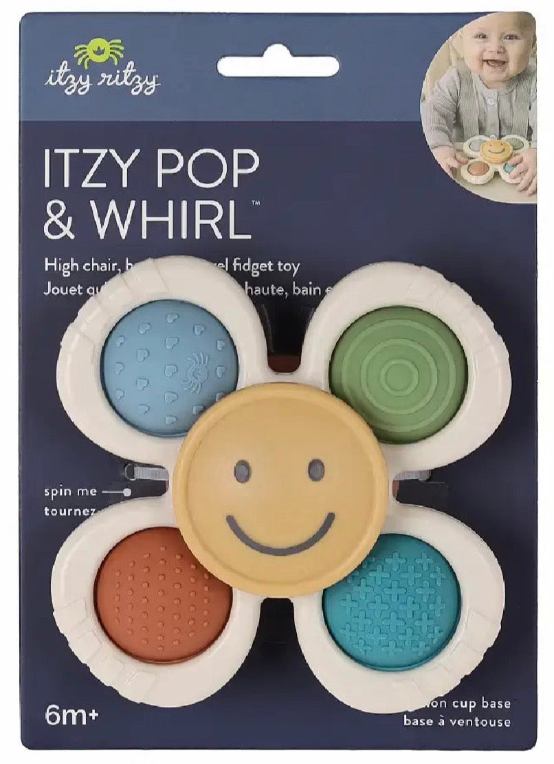 Pop & Whirl Fidget Spinner – Suction Sensory Toy with Poppers for Babies & Toddlers